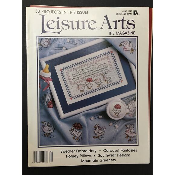1 Year - 6 Issues of Leisure Arts The Magazine February 1990 - December 1990 - Picture 4 of 9
